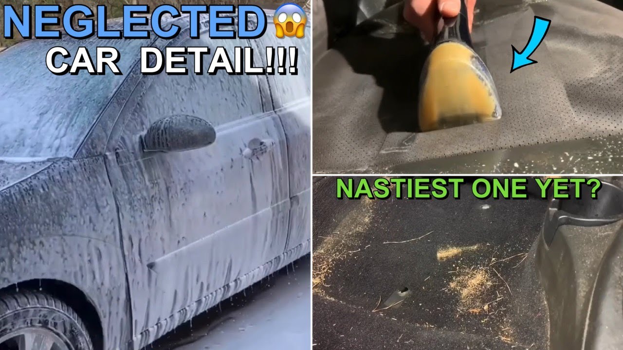 Cleaning a FILTHY Neglected Car | Satisfying Full Detailing Transformation