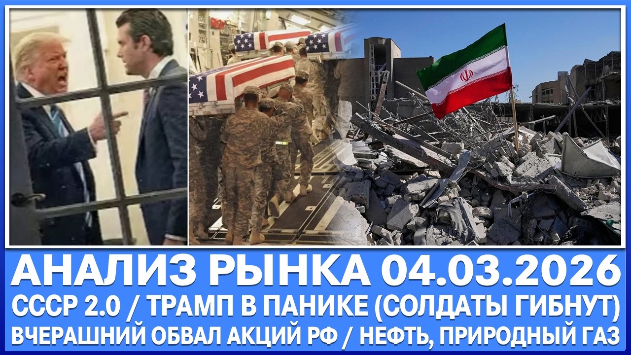 Анализ рынка 03.03 / В*ЙНА НАБИРАЕТ ОБОРОТЫ / ЖДЕМ ПАДЕНИЯ АКЦИЙ РФ, НЕФТИ И ГАЗА?! США ИЗРАИЛЬ