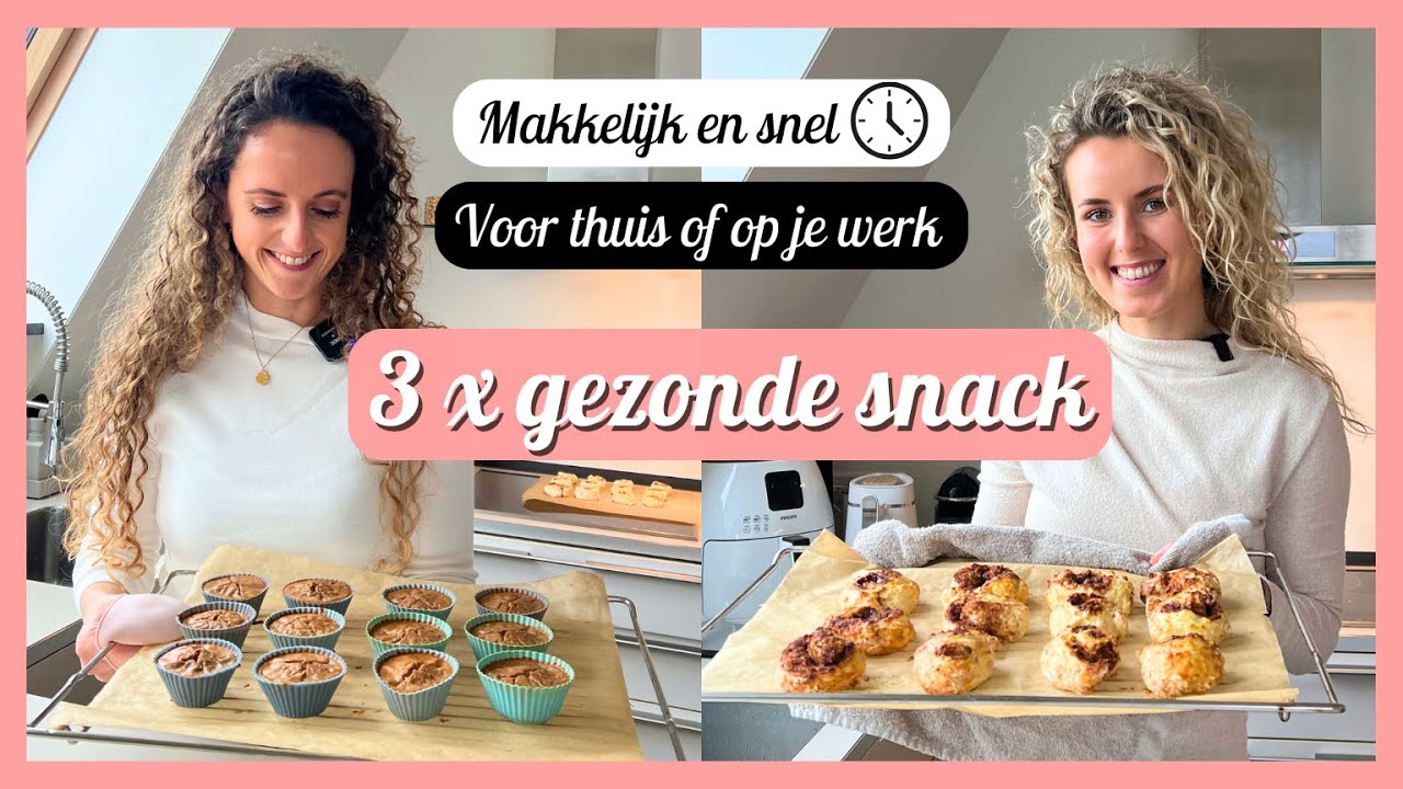 Gezonde CINNAMON ROLLS met maar 2 INGREDIËNTEN! 😲🍪 | Onze favoriete SNACKS 🧁😍 | Travelling Sisters