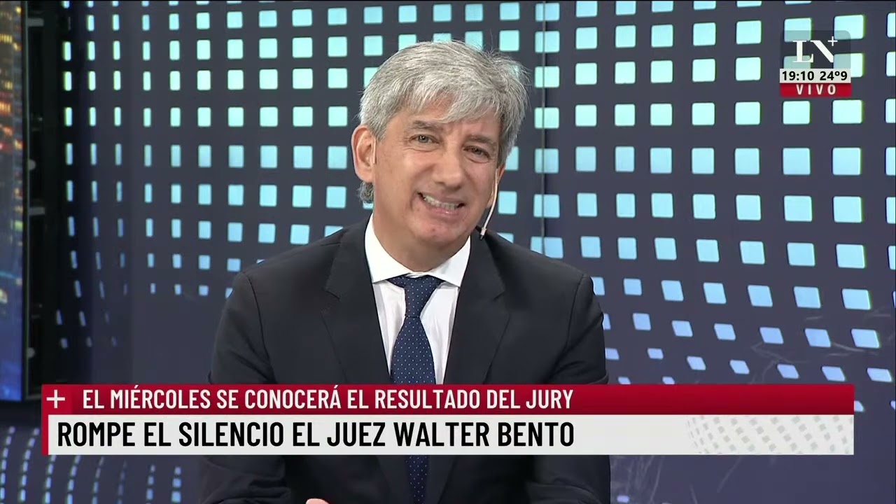 Rompe el silencio el juez Walter Bento: el miércoles se conocera el resultado del jury