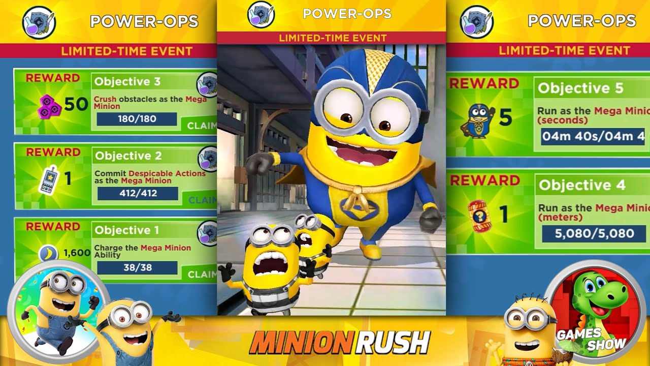 Mega Minion Superhero Minion Rush Limited Time Event Expert Prize Pod gameplay walkthrough