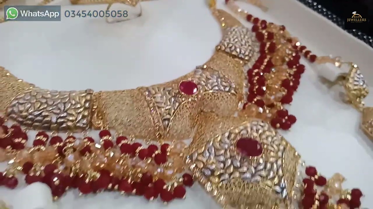 Bridal Necklace set 2022 | Wedding jewelry necklace | Barat set in gold | Roop Jewellers |