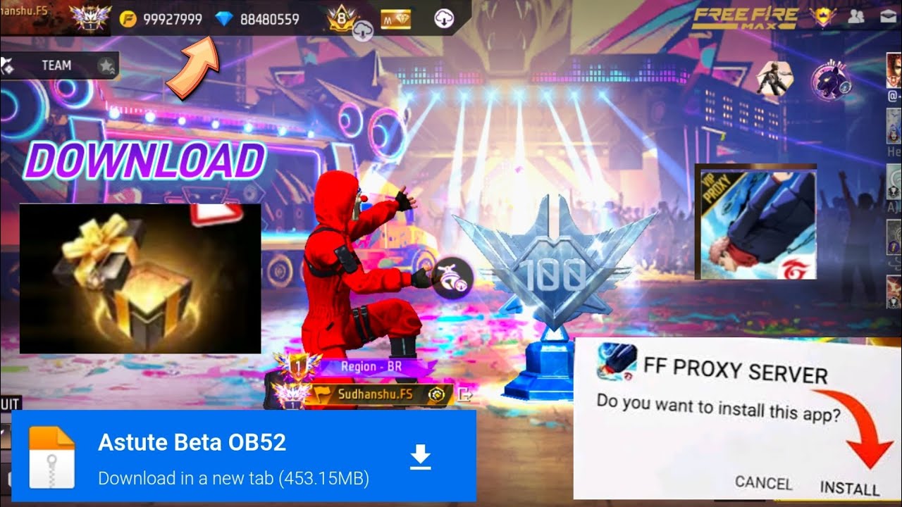 OB52 Proxy Server Download Full Setup | Free Fire OB52 Update Proxy Server Working 2026 🔥 