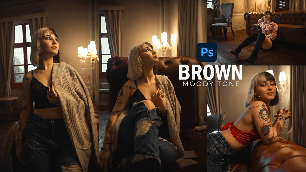 Brown Moody Presets | Tutorial 070# | Photoshop CC 2024
