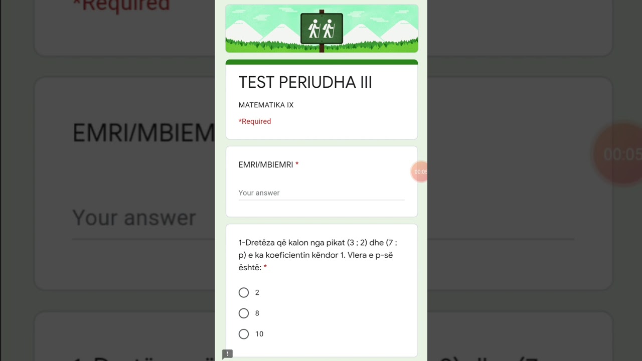 Test periudha III
