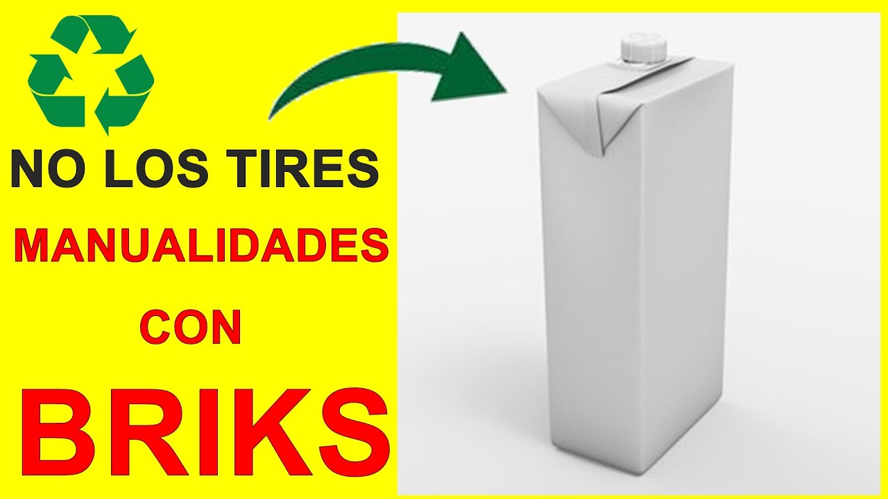 3 MANUALIDADES RECICLANDO BRIKS / DIY / Reutiliza los briks NO LOS TIRES