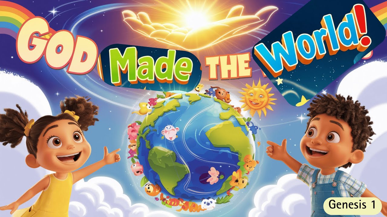 God Made the World | Creation Story Song for Kids  (Genesis 1-3)  Bible Animation &lsquo;In the Beginning&rsquo;