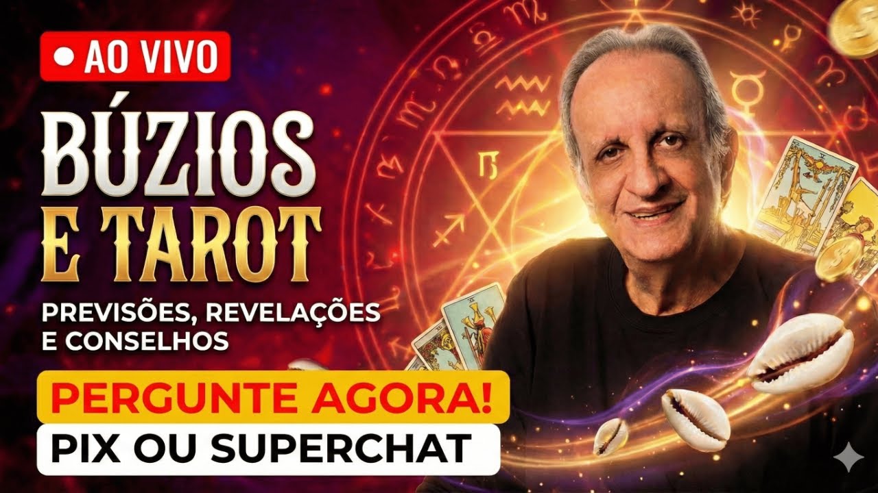 🔴 PERGUNTE: BÚZIOS E TAROT 🔮 Noite Espiritual | Previsões, revelações e conselhos AO VIVO ❤️