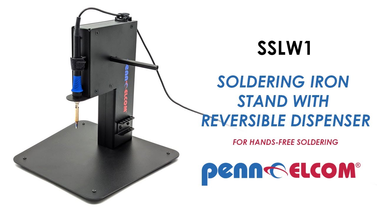 Soldering Iron Stand with Reversible Dispenser | SSLW1 | Penn Elcom