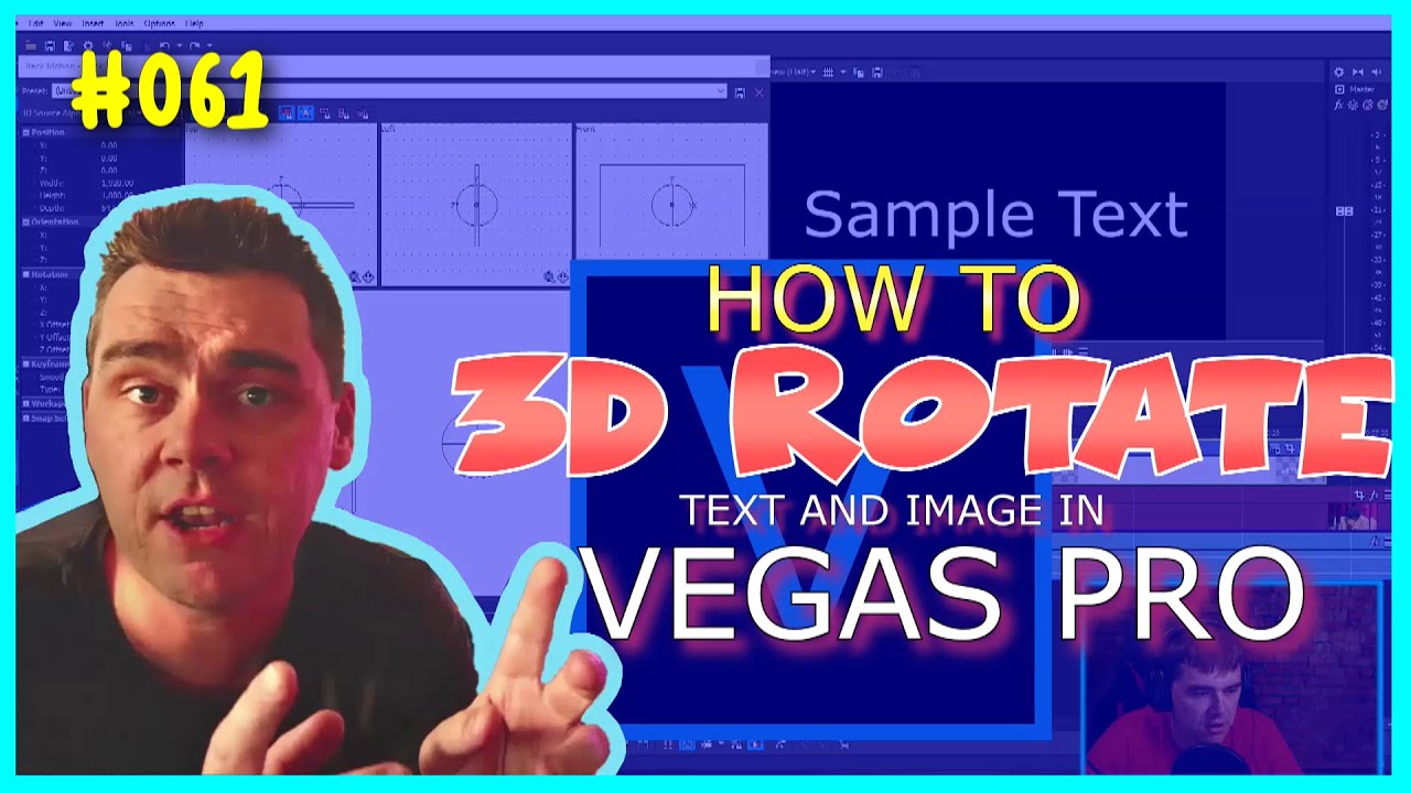 How to - 3D Rotate in VEGAS PRO - ACTION DAN - #061