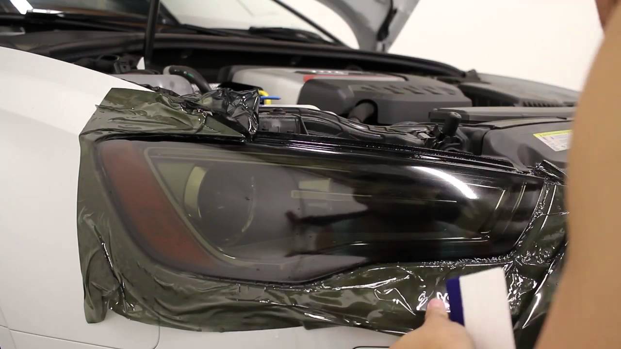 HOW TO:  Tint / Smoke Headlights using vinyl overlays | DIY