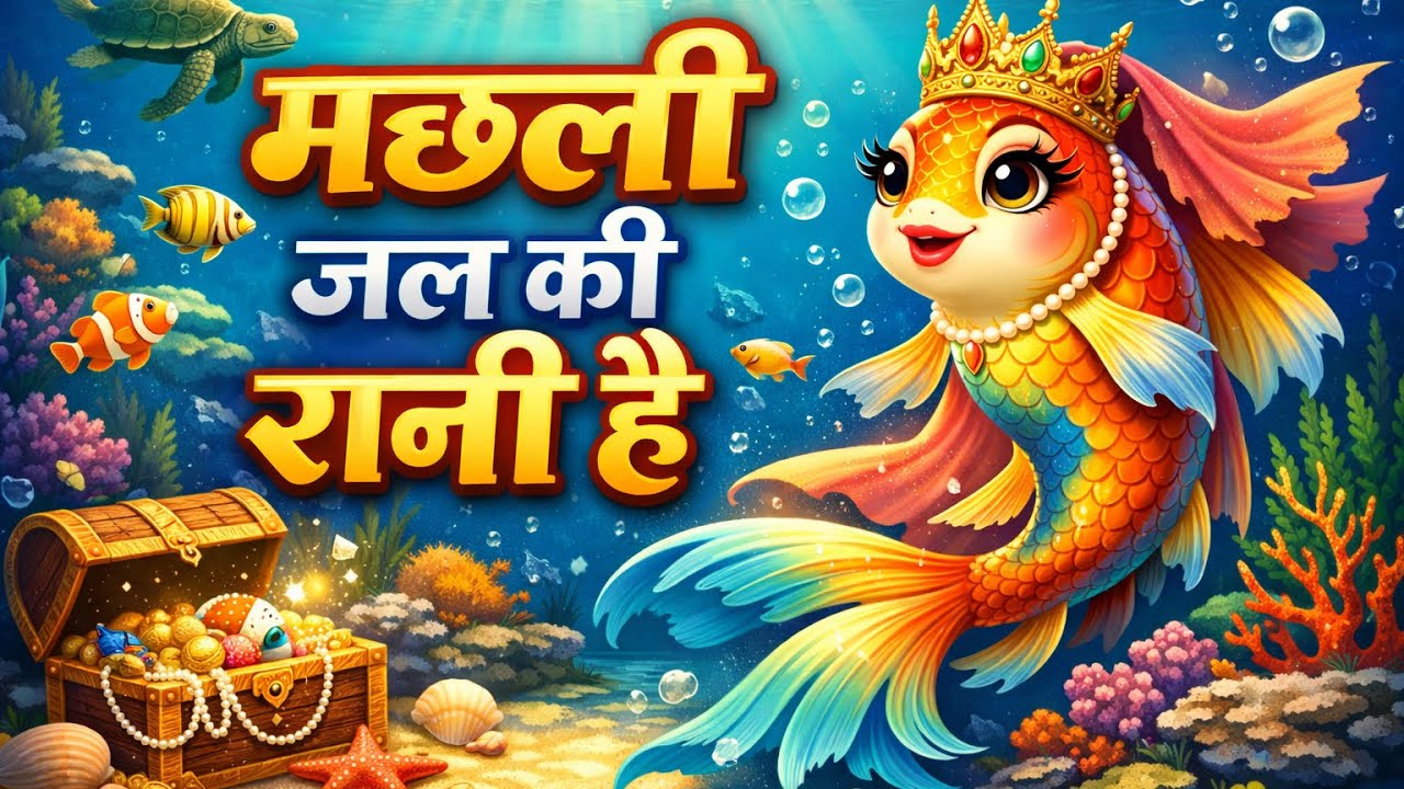 मछली जल की रानी है 🐟👑 | Hindi Rhymes for Kids | Nursery Song