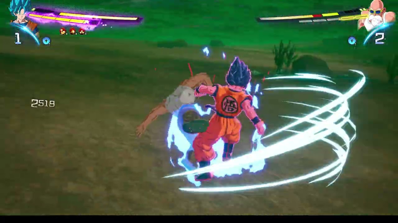 Goku super sayayin blue vs Maestro Roshi 100% Dragon Ball Sparking Zero Gameplay