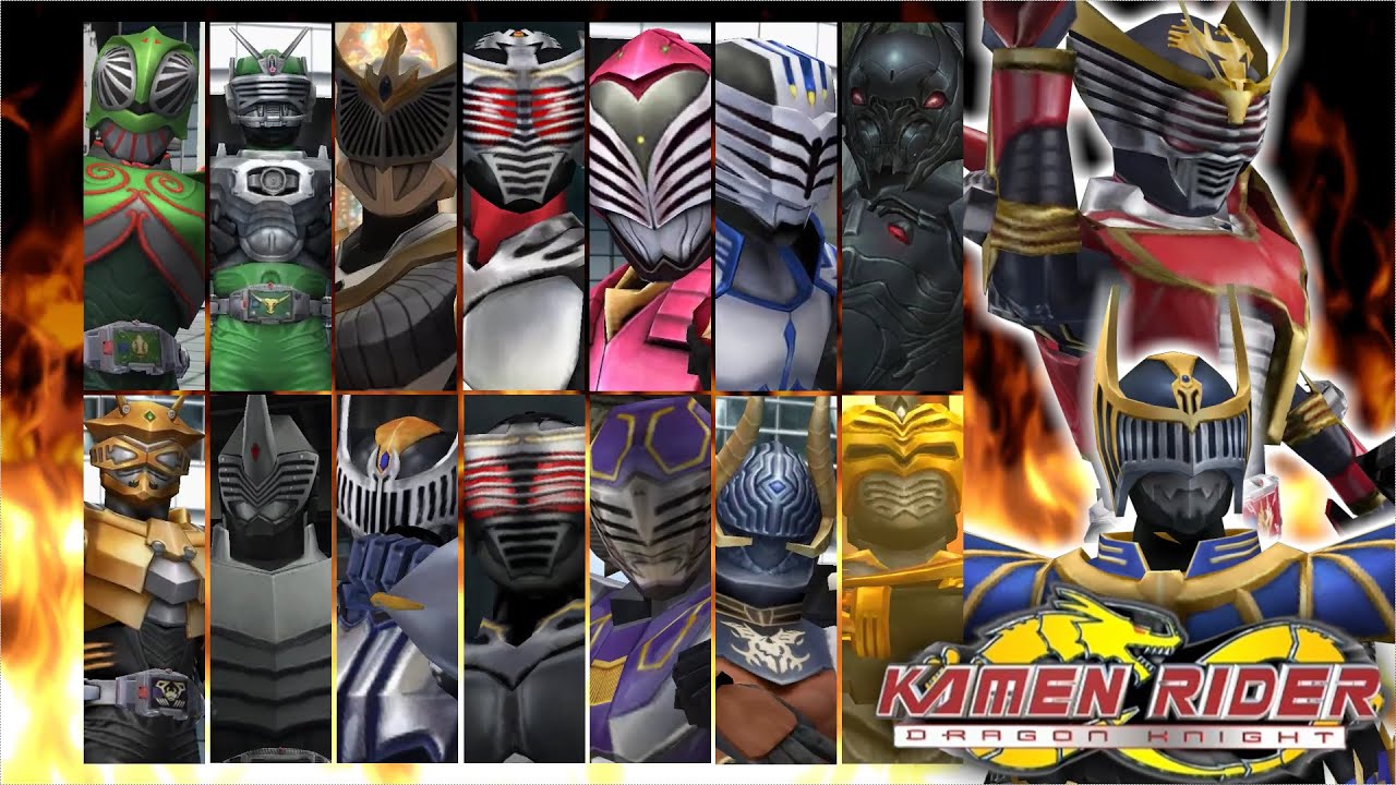KAMEN RIDER DRAGON KNIGHT All Riders Final Vent【1080p 60fps】