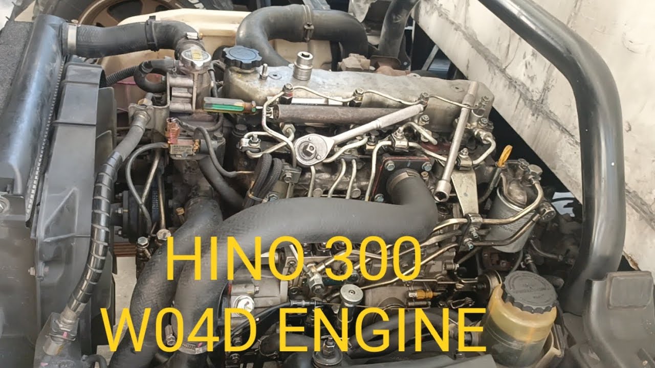 HINO300 W04D ENGINE HOW TO SET INJECTION PUMP TIMING @greasemonkey0411