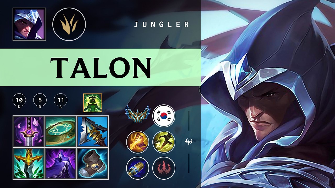 Talon Jungle vs Lee Sin - KR Challenger Patch 26.05