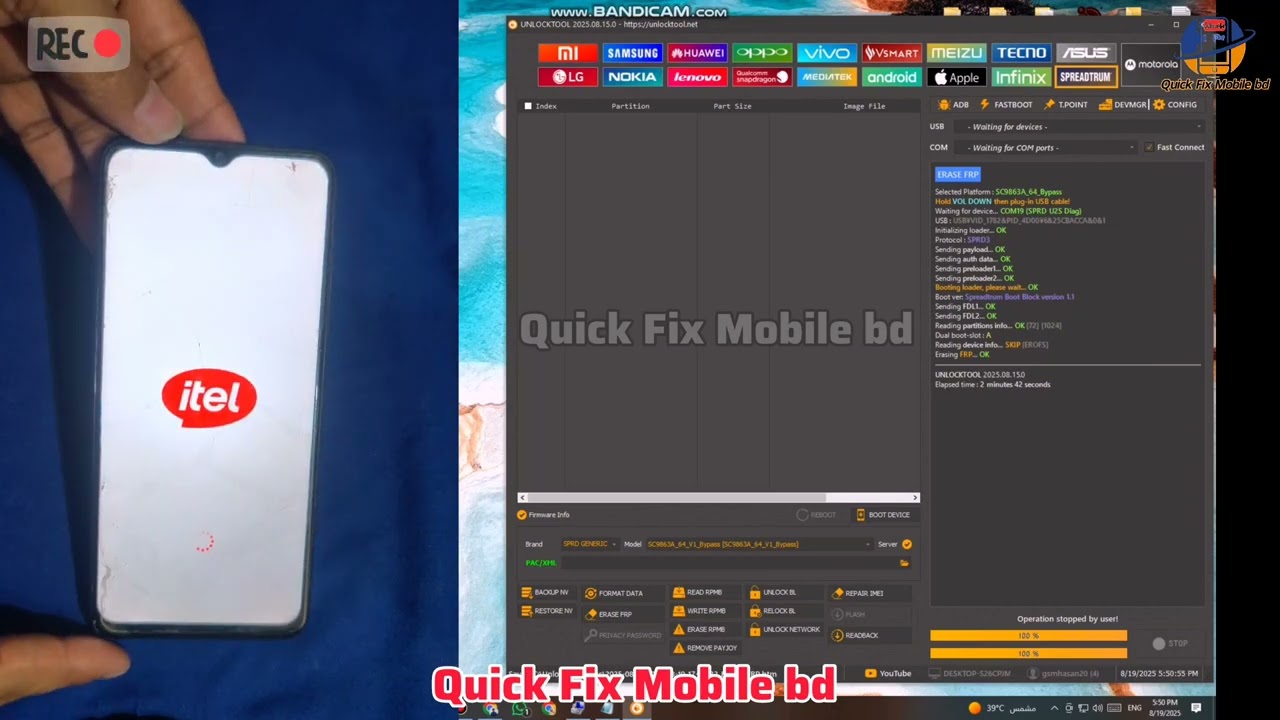 Itel a50 | Frp Bypass | Unlock Tool by |  Quick Fix Mobile bd 