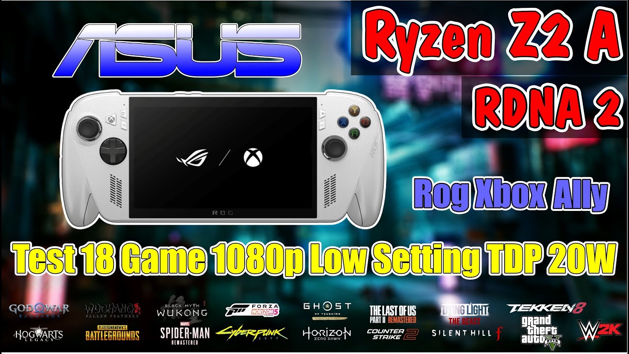 ASUS ROG Xbox Ally - 18 Game Test at 1080p Resolution | 20W TDP