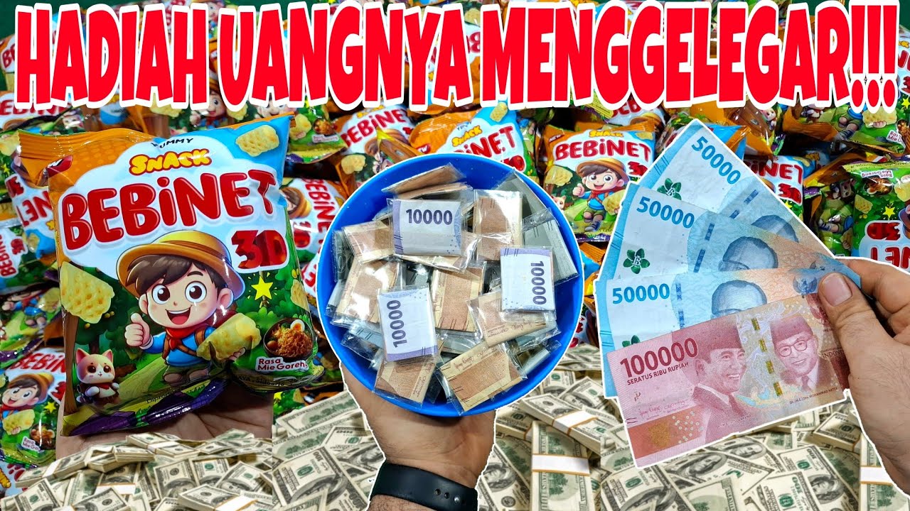 VIRAL!!! HADIAH UANGNYA MENGGELEGAR!!! UNBOXING CIKI BEBIBET 3D BERHADIAH