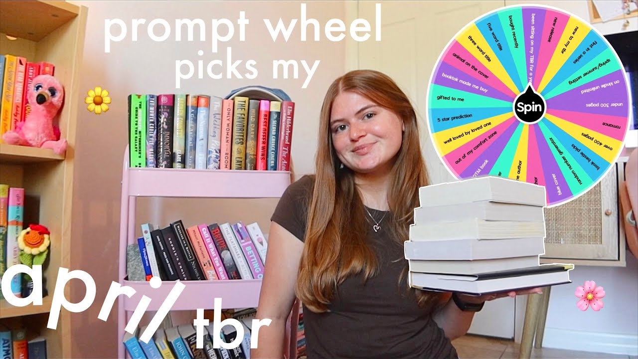 prompt wheel chooses my april reads 🌸📚 *monthly tbr*