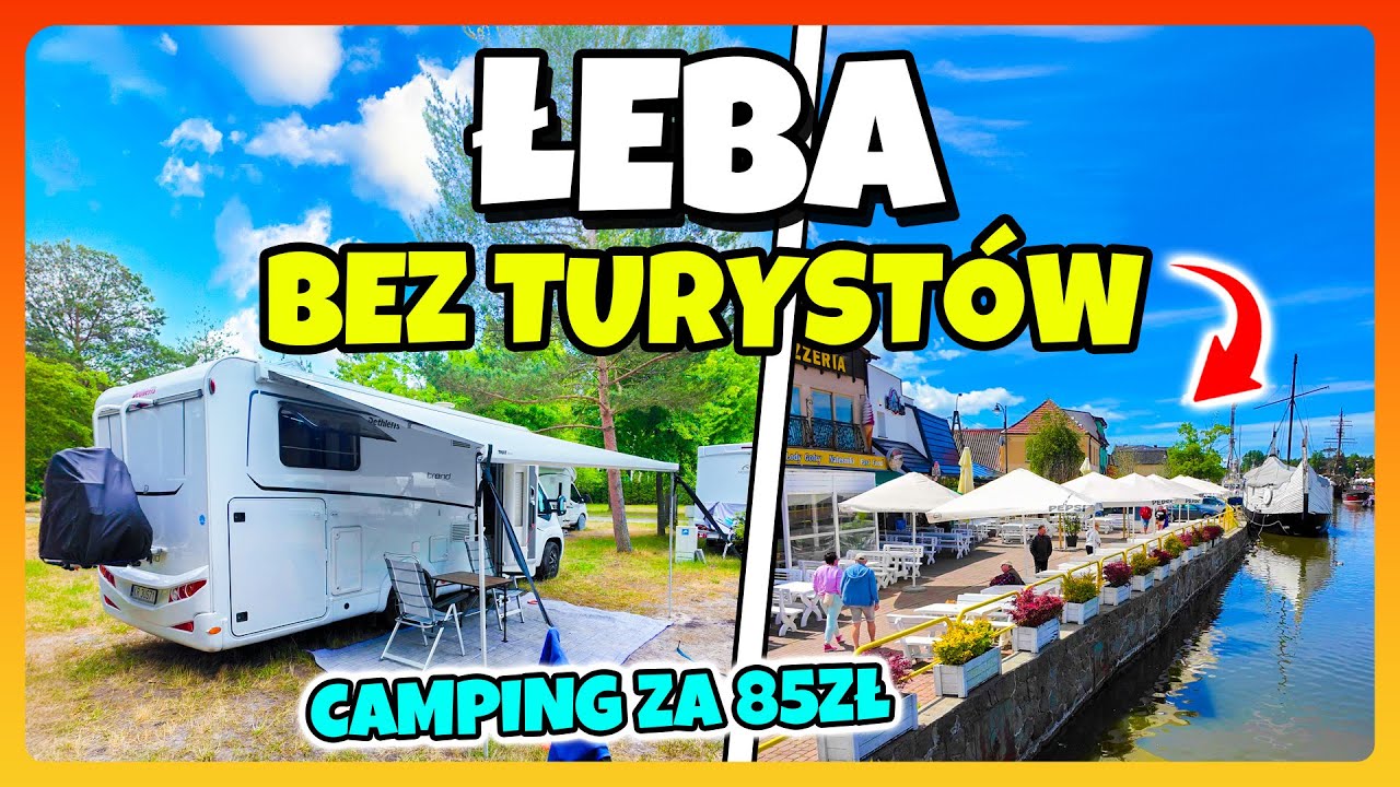ŁEBA - JAKOŚ TU CICHO / Camping PRZY MORZE za 85zł / Problemy z Naszym PSEM Szukamy POMOCY !