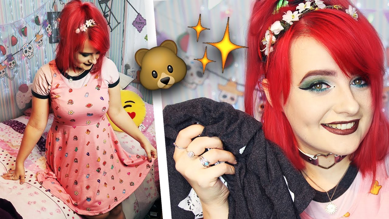 💀🐻✨ CREEPY // CUTE TRY-ON CLOTHING HAUL ✨🐻💀 (WIZARDS OF THE WEST + DAMAGED SOCIETY)