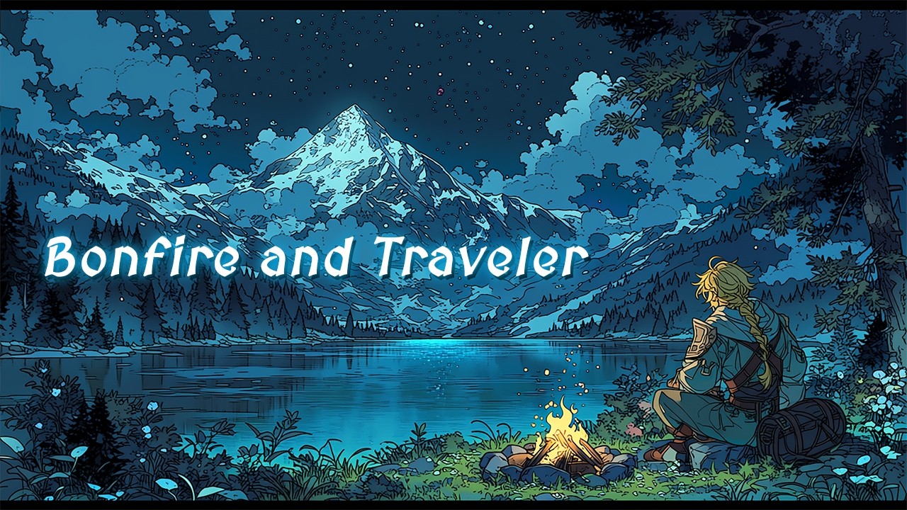 【ケルトファンタジー音楽】焚き火と旅人 -bon fire and traveler- 【作業用・睡眠用】