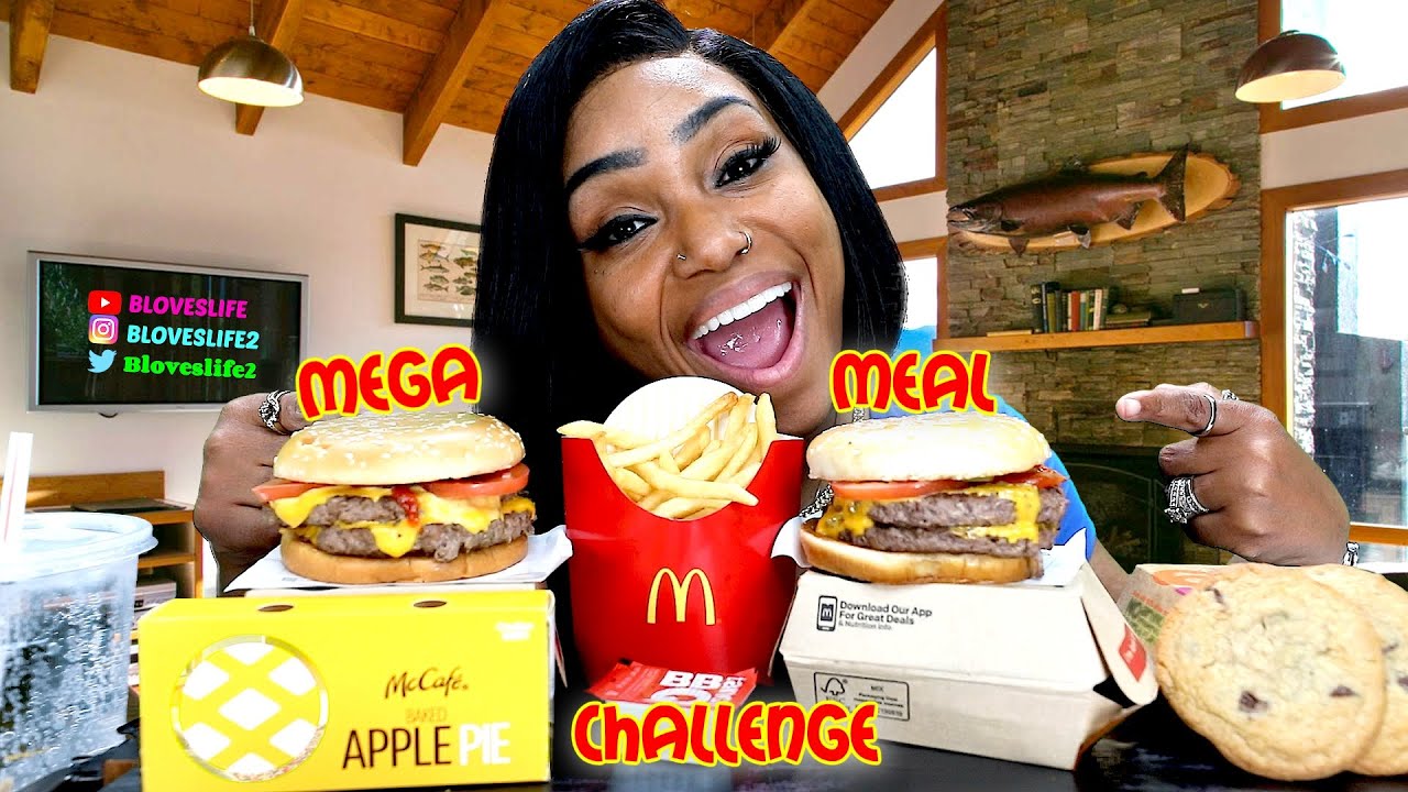 McDonald's Whole Pounder Mega Meal Challenge | Hashtag the Cannons