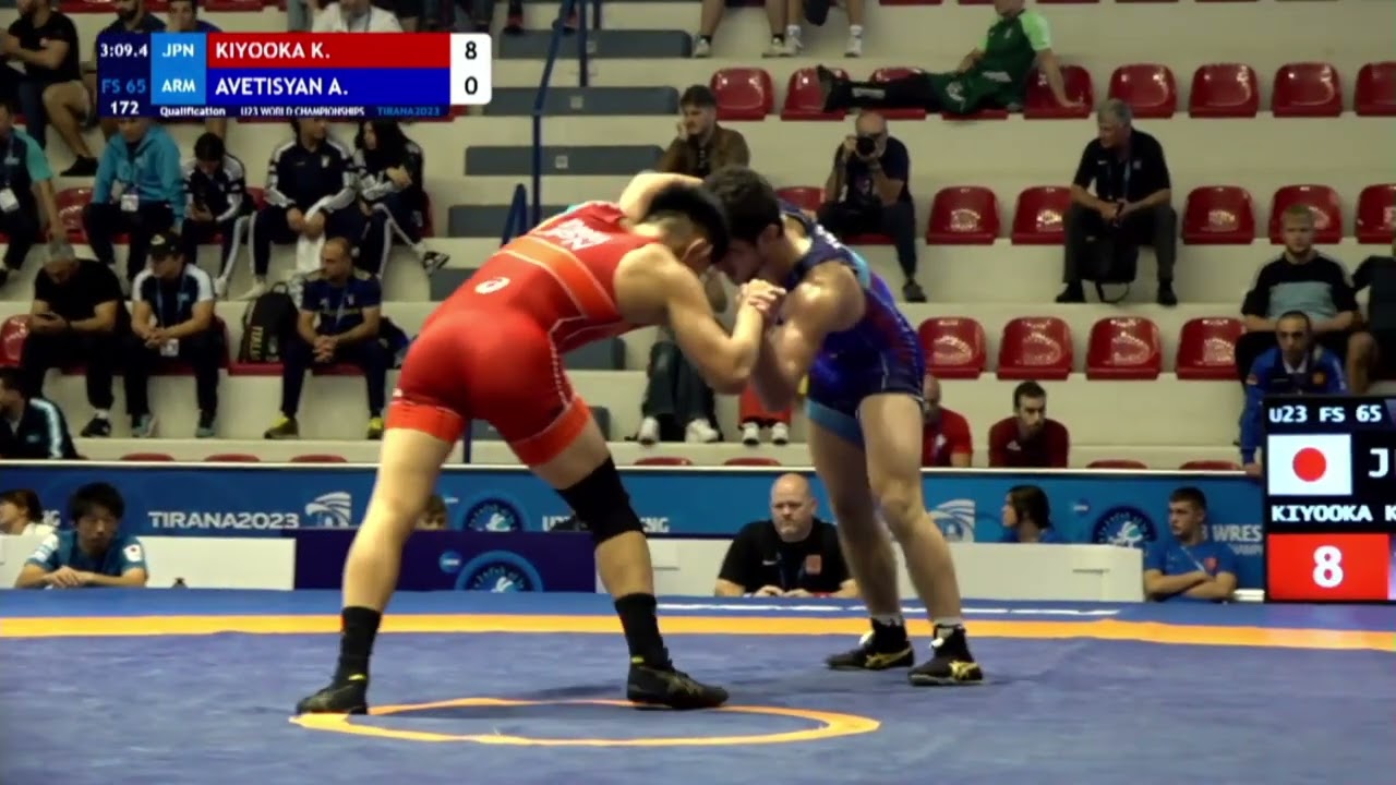 Kotaro KIYOOKA (JPN) vs. Andranik AVETISYAN (ARM) | U23 World Championships 2023 | Qualification | F