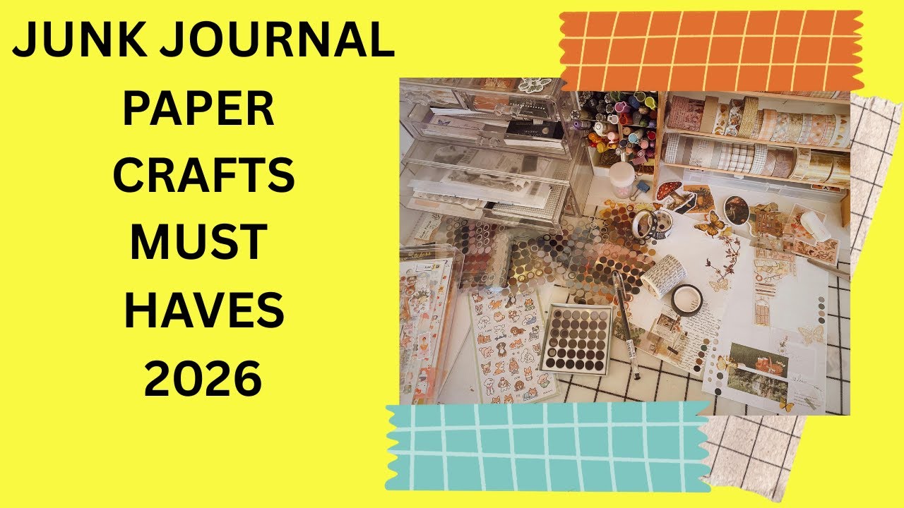 JUNK JOURNAL & PAPER CRAFTING MUST HAVES 2026