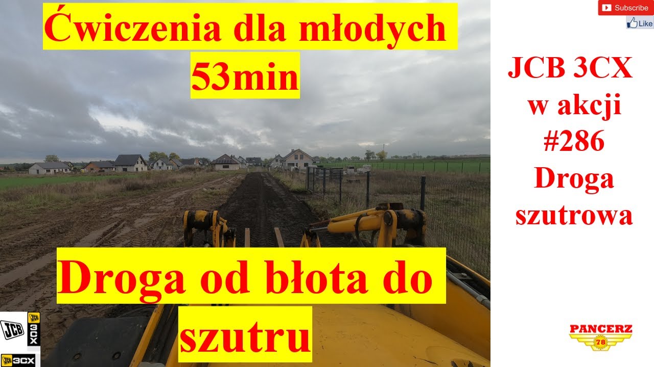 JCB 3CX w akcji # 286 Droga szutrowa Polskie Drogi