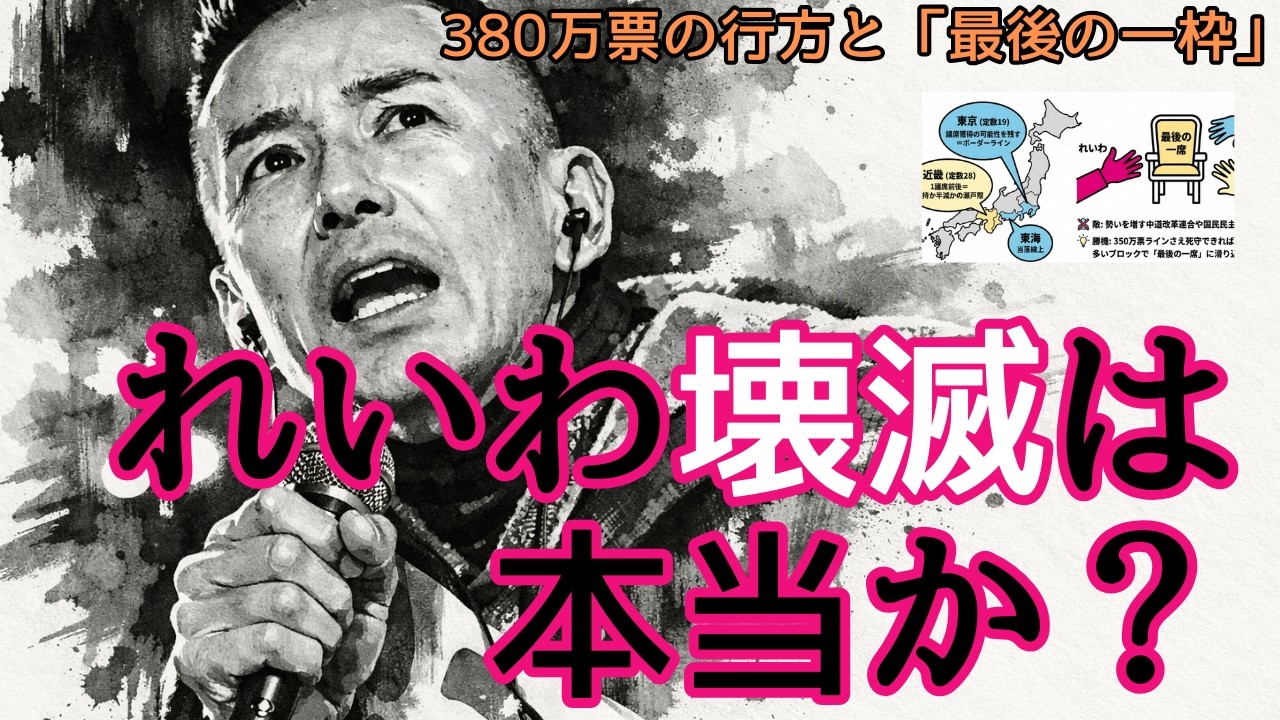 壊滅は本当か？｜380万票の行方と「最後の一枠」