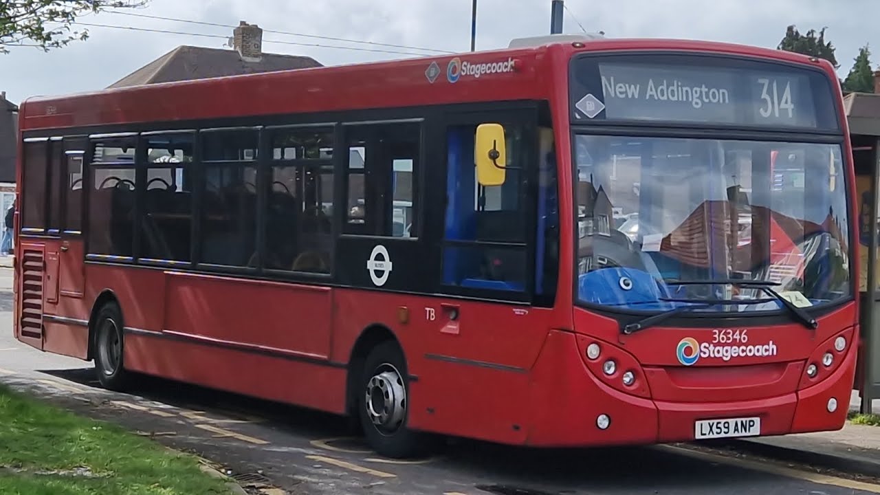 *Decent Ride* | Stagecoach London 36346 LX59ANP Bus Route 314 | ADL Enviro 200 Allison Euro 4