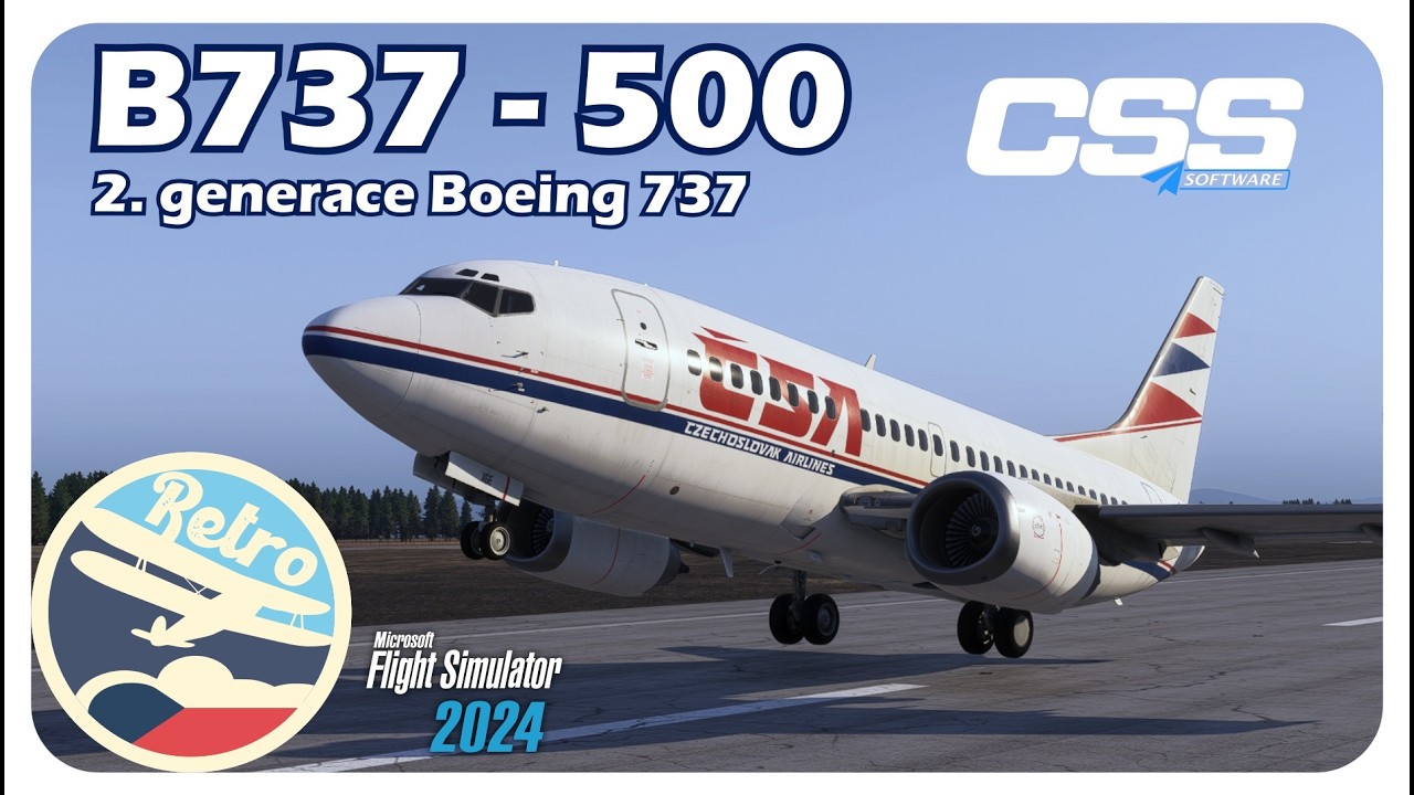 Microsoft flight simulator ČESKY | B737-500 - jaká je 2. generace legendární 737? | CZ tutoriál