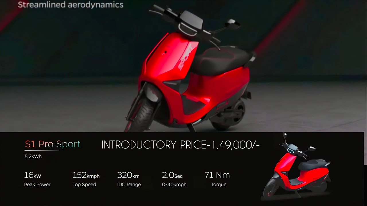 2025 Ola S1 Pro Sport Launched In India At 1,49,000/- 🔥 | Ola S1 Pro Sport With 4680 Bharat Cell |💥