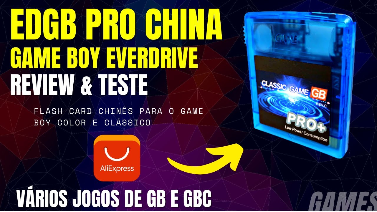 Everdrive GB PRO China (Game Boy Color e Clássico) / EDGB PRO do AliExpress
