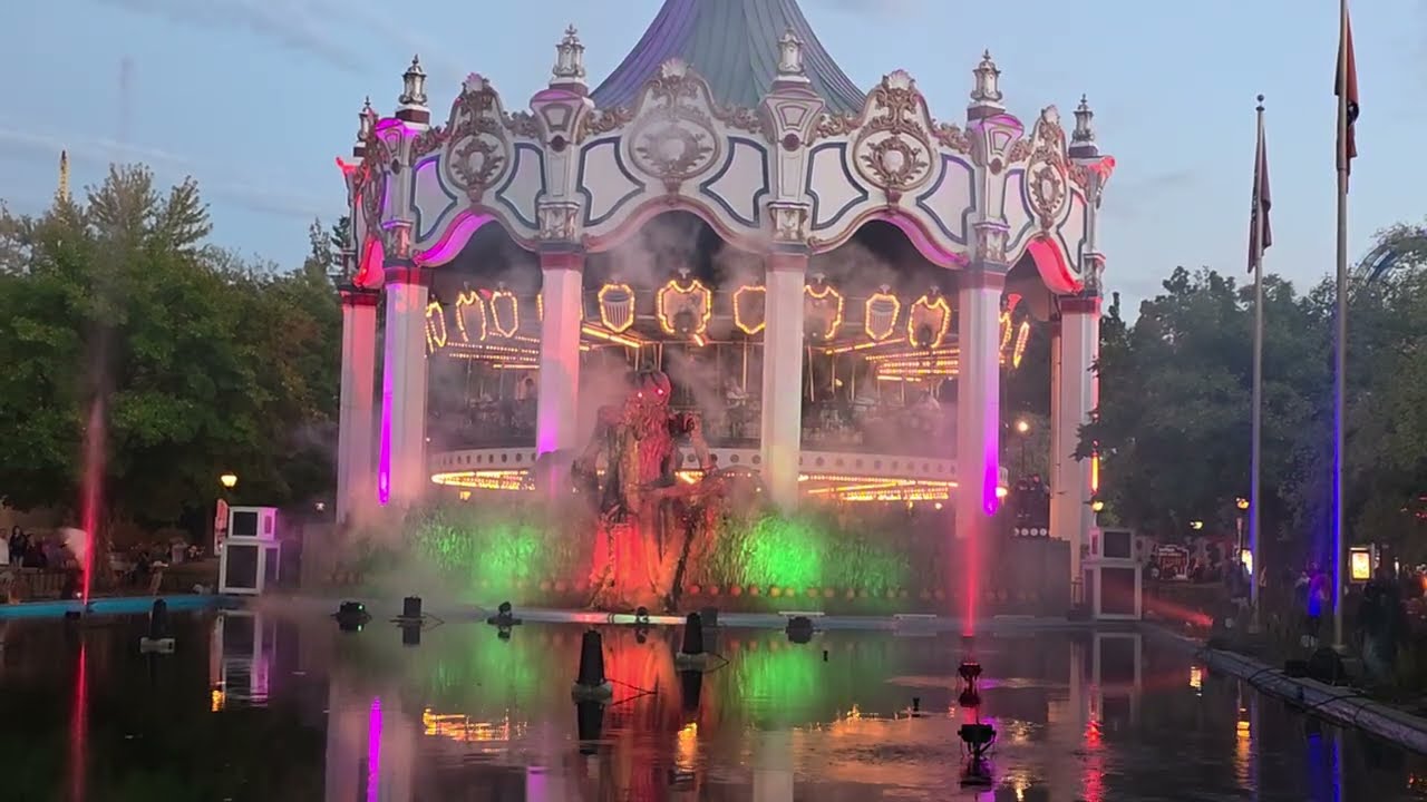 🔥Six Flags Great America Fright Fest Show The Pumpkin King Awakens  Fire, Water & Ultimate Scares!