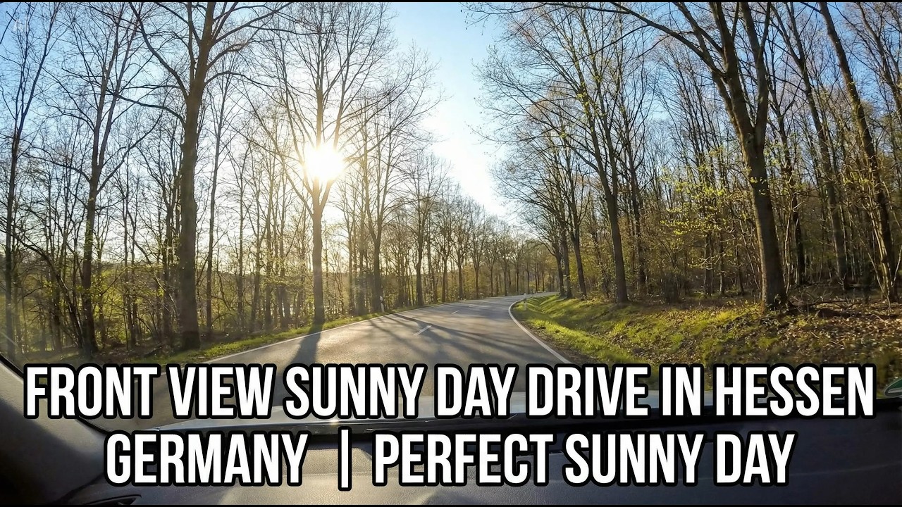 Daytime Driving in Hessen, Germany | Beautiful Sunny Roads 🌞🛣️