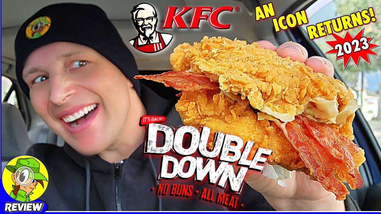 Обзор KFC® DOUBLE DOWN 2023 ?✌️⬇️? Он вернулся! ? Посмотри