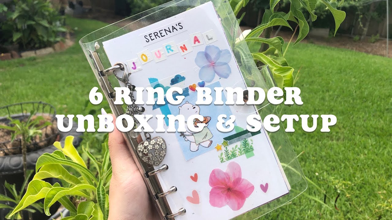 🌱  6 ring binder | unboxing + setup ☁️