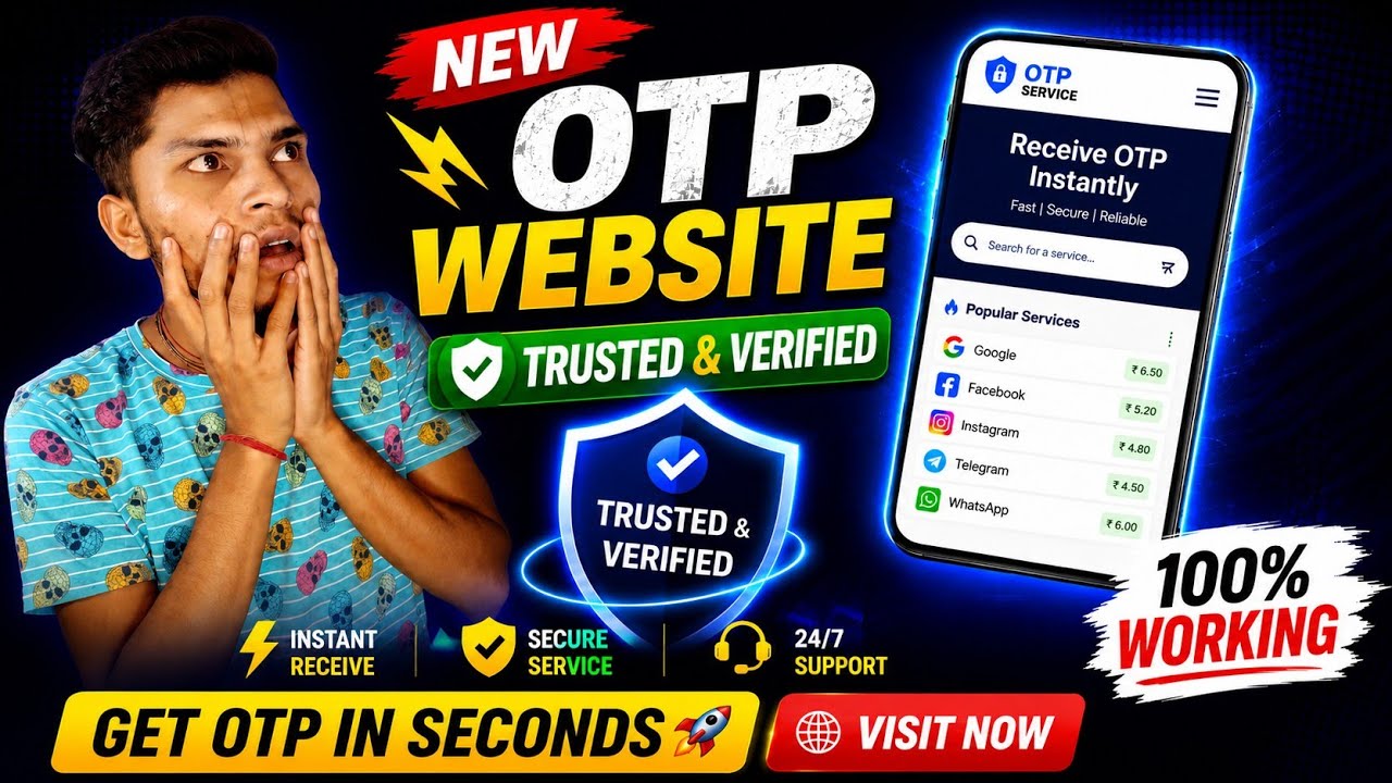 New OTP WEBSITE 🔥 OTP Bypass Indian Number | OTP Receive Instantly | Virtual Otp Website