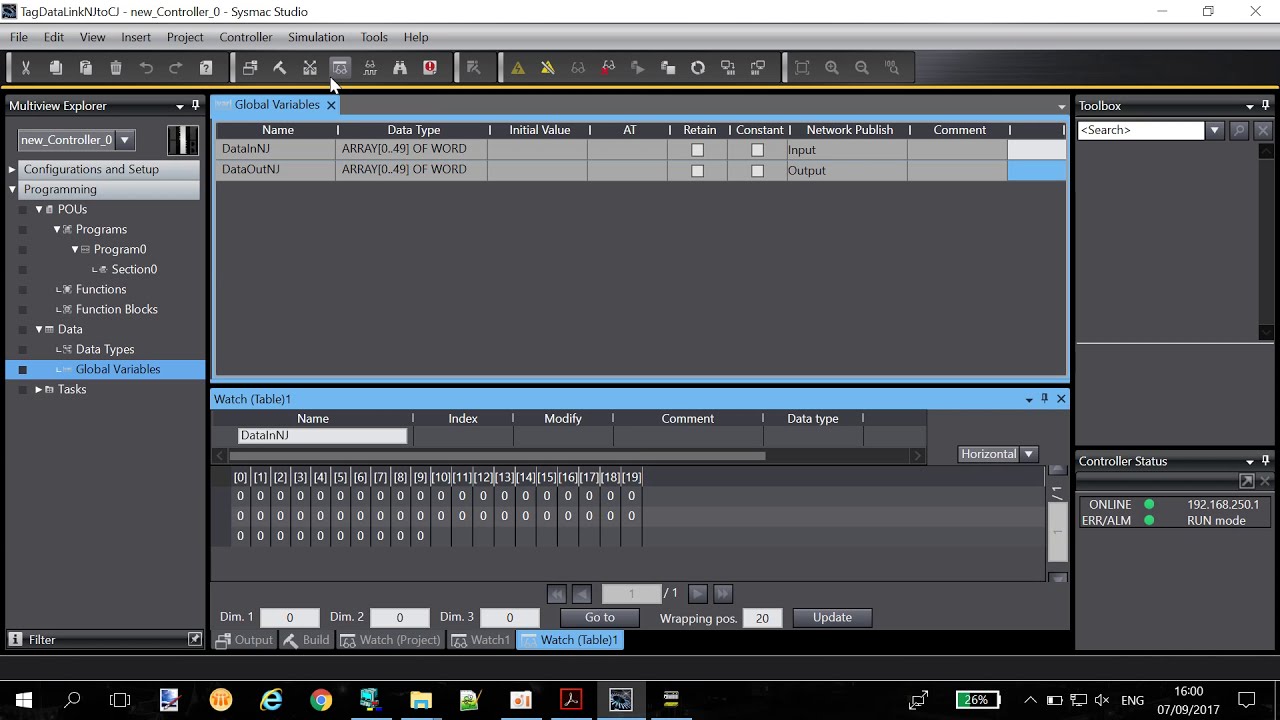 EP.01 Creating Tag Data Link on CJ2M and NJ/NX PLC OMRON