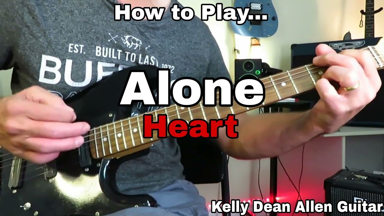 How to Play - Alone (Heart) w/ Solo. Guitar Lesson Tutorial.