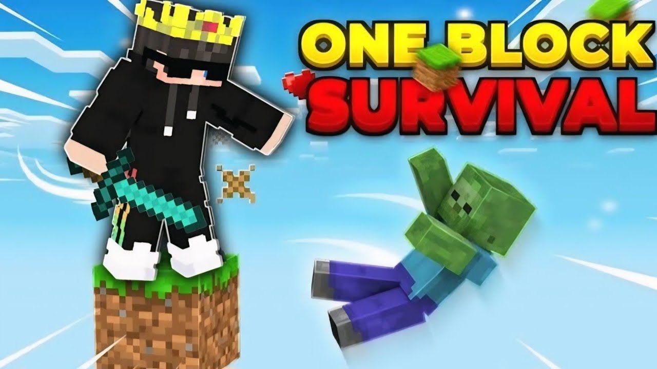 First Day In Minecraft ONE BLOCK 😱😎 | GONE WRONG! 