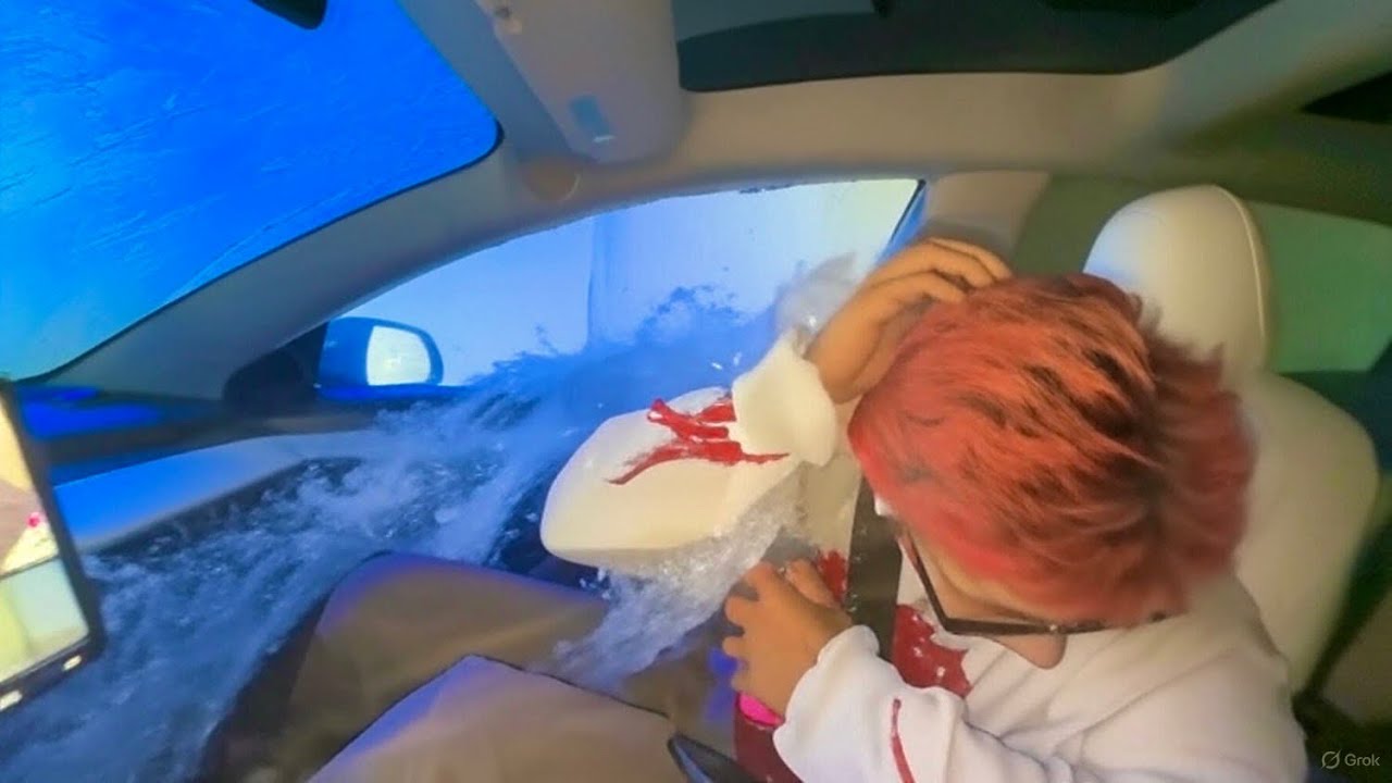 Опускаю стекло на автомойке!