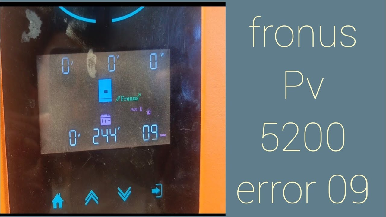 How to repair pv 5200 error code 09 || fronus inverter fault 09  repair kare