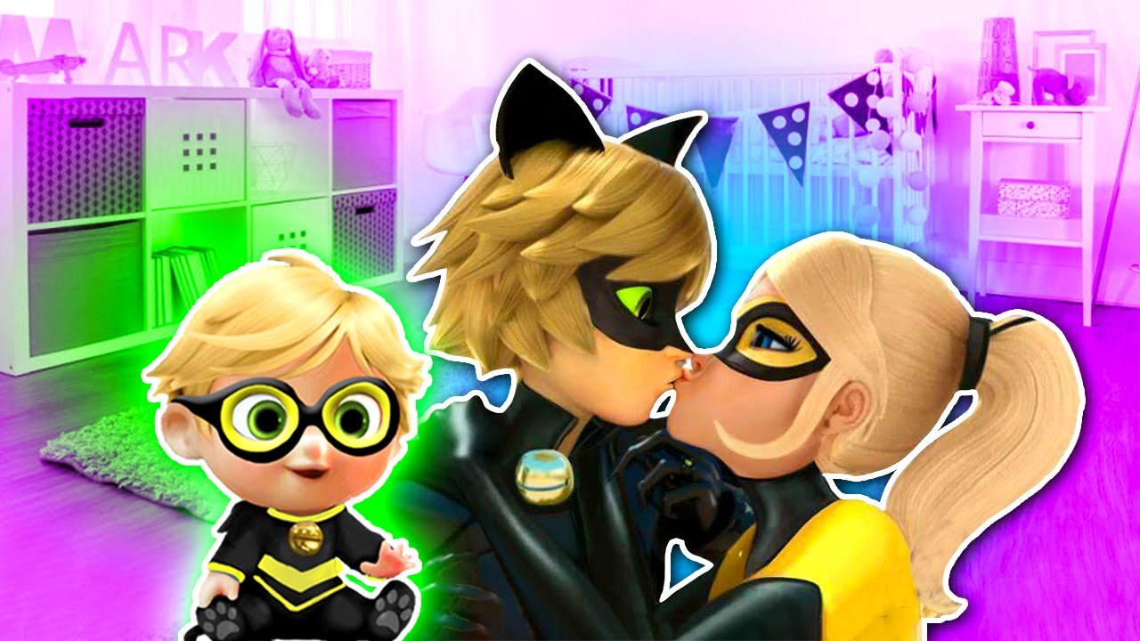 CAT NOIR tiene un BEBÉ con QUEEN BEE!! 👶🏻 LADYBUG NO LO PUEDE CREER!  🐞 Juguetes Fantásticos
