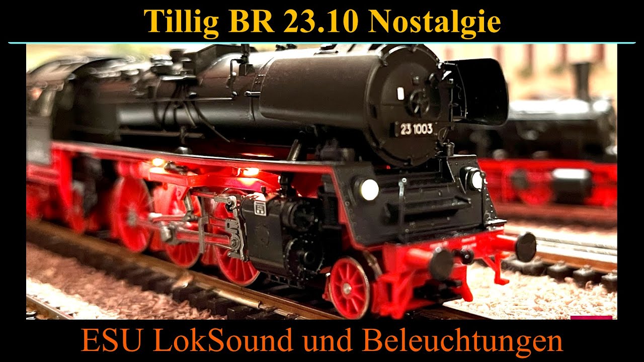 52# BR 23.10 Nostalgie TT Tillig Galerie Modell 2023 LokSound und Beleuchtungen