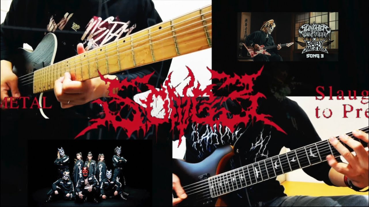 BABYMETAL x Slaughter To Prevail - Song 3 | Guitar cover with HIKU_METAL