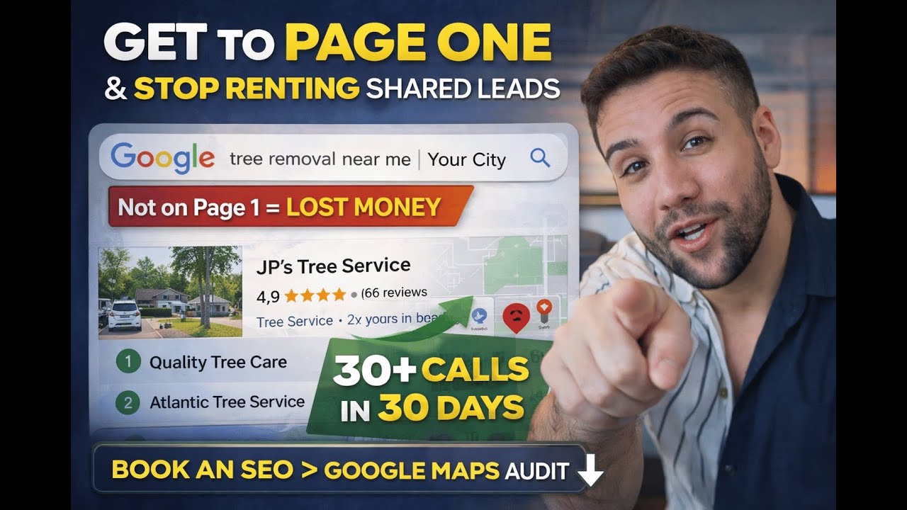 Tree Service SEO: Rank Page 1 on Google + Maps (No Angi Leads)
